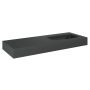 Elita Dimple RE041202026010 umywalka 121x46 cm prostokątna ścienna antracyt zdj.3