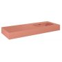 Elita Dimple RE041202026600 umywalka 121x46 cm prostokątna ścienna różowa zdj.3