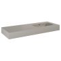 Elita Dimple RE041202027020 umywalka 121x46 cm prostokątna ścienna brąz/beż zdj.3
