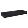 Elita Dimple RE041202027160 umywalka 121x46 cm prostokątna ścienna czarna zdj.3