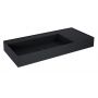 Elita Level RE041461187160 umywalka 100.5x45.5 cm prostokątna ścienna czarna zdj.3