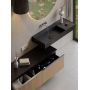 Elita Level RE041461187160 umywalka 100.5x45.5 cm prostokątna ścienna czarna zdj.4