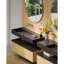 Elita Level RE041461197160 umywalka 120.5x45.5 cm prostokątna ścienna czarna zdj.9