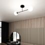 Emibig Roma 12322 lampa podsufitowa 2x10 W czarna zdj.6