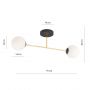 Emibig Magnum 12332 lampa podsufitowa czarna zdj.6