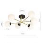 Emibig Magnum 12336 lampa podsufitowa 6x10 W czarna zdj.3