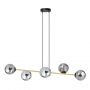 Emibig Gravity 12376 lampa wisząca 6x10 W czarna-złota zdj.2