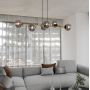Emibig Gravity 12376 lampa wisząca 6x10 W czarna-złota zdj.3