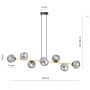 Emibig Gravity 12378 lampa wisząca powyżej 6x10 W czarna zdj.8