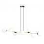 Emibig Gravity 12418 lampa wisząca x10 W czarna-złota zdj.1