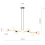 Emibig Gravity 12418 lampa wisząca x10 W czarna-złota zdj.9