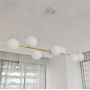 Emibig Gravity 12428 lampa wisząca x10 W biała-złota zdj.4