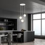 Emibig Royal 12443 lampa wisząca 3x10 W biała-złota zdj.10