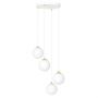 Emibig Royal 12444 lampa wisząca 4x10 W biała-złota zdj.1