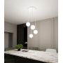 Emibig Royal 12444 lampa wisząca 4x10 W biała-złota zdj.6