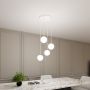 Emibig Royal 12444 lampa wisząca 4x10 W biała-złota zdj.7