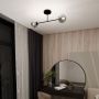 Emibig Roma 12452 lampa podsufitowa 2x10 W czarna zdj.5