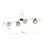 Emibig Splendi 12464 lampa podsufitowa czarna zdj.2