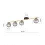 Emibig Monza 12504 lampa podsufitowa czarna zdj.2
