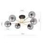 Emibig Magnum 12696 lampa podsufitowa czarna zdj.2