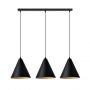 Emibig Rebel 12713 lampa wisząca 3x15 W czarna-złota zdj.1