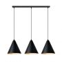 Emibig Rebel 12713 lampa wisząca 3x15 W czarna-złota zdj.3