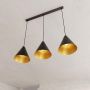Emibig Rebel 12713 lampa wisząca 3x15 W czarna-złota zdj.5