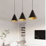 Emibig Rebel 12713 lampa wisząca 3x15 W czarna-złota zdj.6
