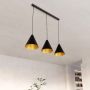 Emibig Rebel 12713 lampa wisząca 3x15 W czarna-złota zdj.7