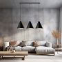 Emibig Rebel 12713 lampa wisząca 3x15 W czarna-złota zdj.8