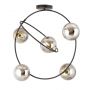 Emibig Stardom 12925 lampa podsufitowa 5x10 W czarna zdj.1