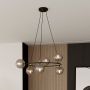 Emibig Azura 12946 lampa wisząca 6x10 W czarna zdj.4