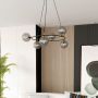 Emibig Azura 12946 lampa wisząca 6x10 W czarna zdj.6