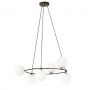 Emibig Azura 12956 lampa wisząca 6x10 W czarna zdj.1
