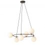 Emibig Azura 12956 lampa wisząca 6x10 W czarna zdj.3