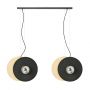 Emibig Soho 13024 lampa wisząca 4x10 W czarna-drewno zdj.3