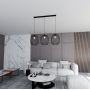 Emibig Onyx 13043 lampa wisząca 3x15 W czarna zdj.4