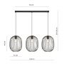 Emibig Onyx 13043 lampa wisząca 3x15 W czarna zdj.2