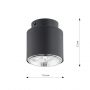 Emibig Nano 13101 lampa podsufitowa 1x15 W czarna zdj.7