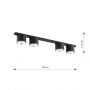 Emibig Nano 13104 lampa podsufitowa 4x15 W czarna zdj.2