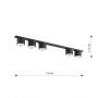 Emibig Nano 13105 lampa podsufitowa 5x10 W czarna zdj.2