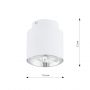 Emibig Nano 13111 lampa podsufitowa 1x15 W biała zdj.2