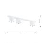 Emibig Nano 13113 lampa podsufitowa 3x15 W biała zdj.2