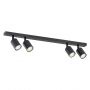 Emibig Flash 13124 lampa podsufitowa 4x8 W czarna zdj.1