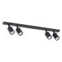 Emibig Flash 13124 lampa podsufitowa 4x8 W czarna zdj.4