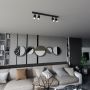 Emibig Flash 13124 lampa podsufitowa 4x8 W czarna zdj.6
