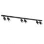 Emibig Flash 13126 lampa podsufitowa 6x8 W czarna zdj.1