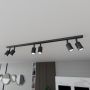 Emibig Flash 13126 lampa podsufitowa 6x8 W czarna zdj.5