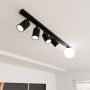 Emibig Baster 13145 lampa podsufitowa 5x8.1 W czarna zdj.5