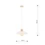 Emibig Kobe 13191 lampa wisząca 1x15 W biała zdj.2